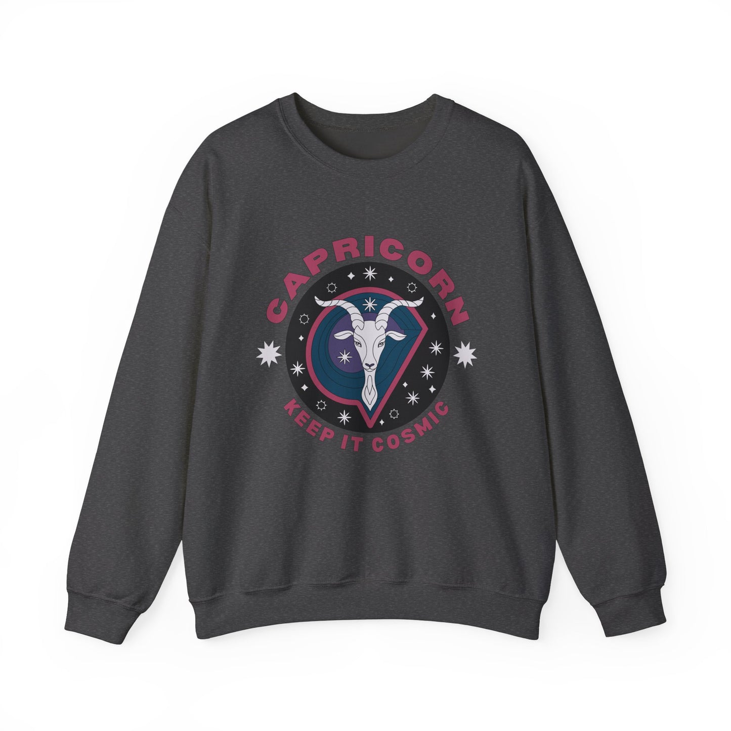 Keep It Cosmic - Retro Star Sign Astro Sweatshirt | Capricorn