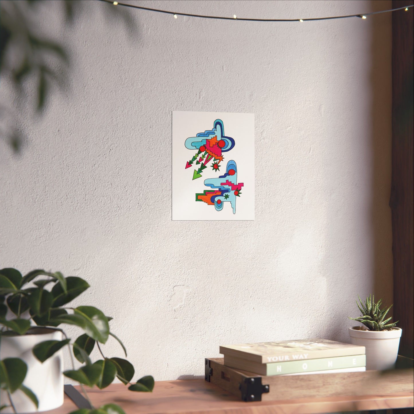 Cloud Split Abstract Art Print