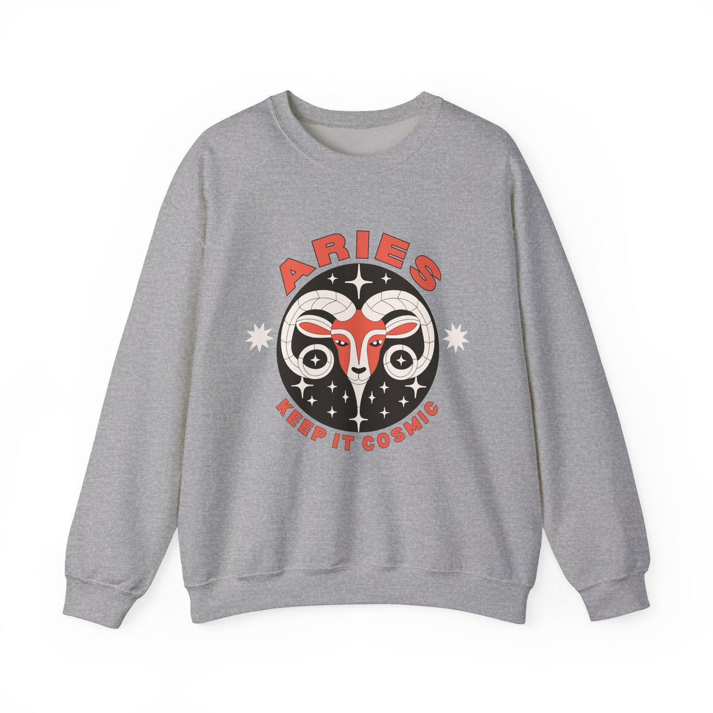 Keep It Cosmic - Retro Star Sign Astro Sweatshirt | Aries