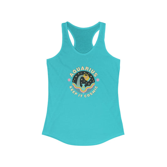 Keep it Cosmic Aquarius Retro Astrology Tank