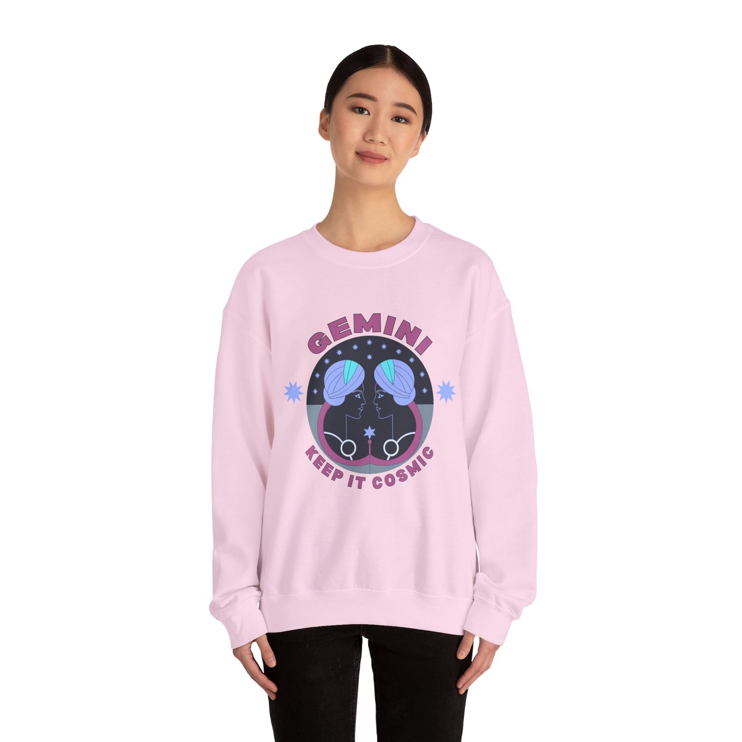 Keep It Cosmic - Retro Star Sign Astro Sweatshirt | Gemini