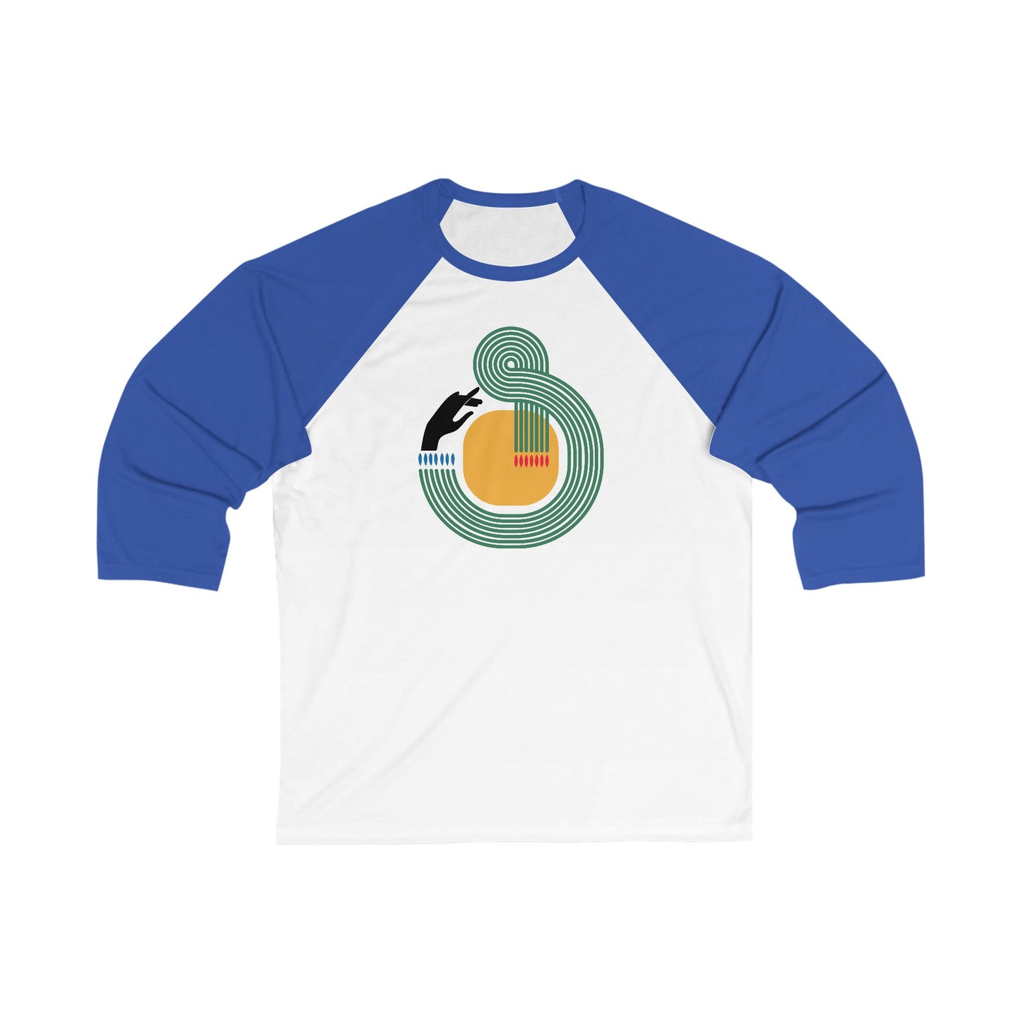Signal Loop | Unisex Bauhaus Baseball Tee