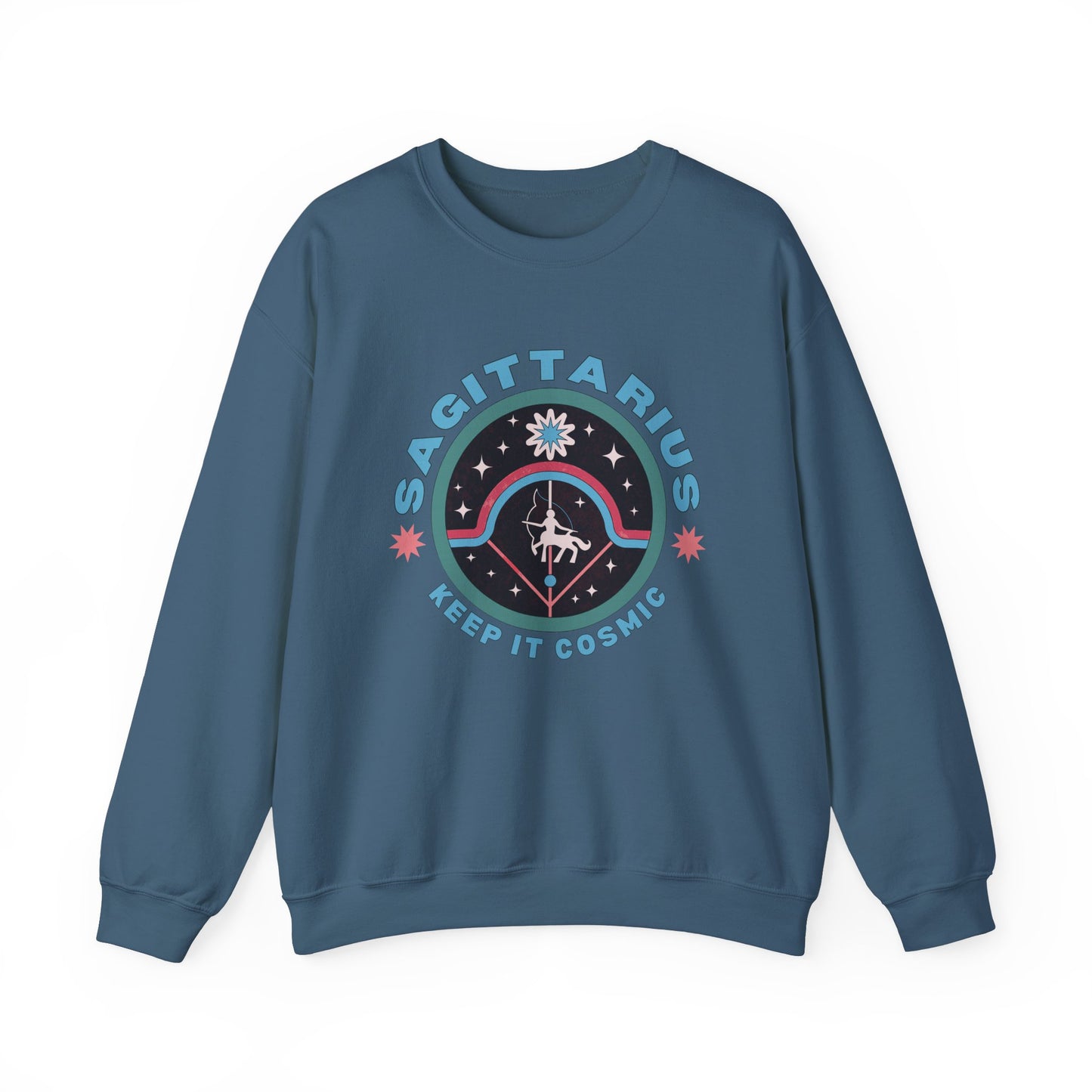 Keep It Cosmic - Retro Star Sign Astro Sweatshirt | Sagittarius