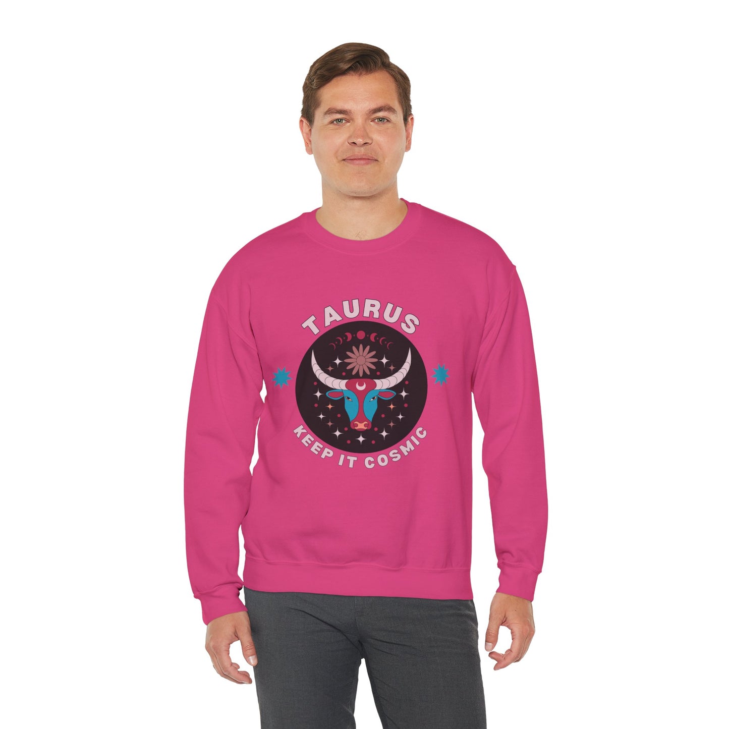 Keep It Cosmic - Retro Star Sign Astro Sweatshirt | Taurus