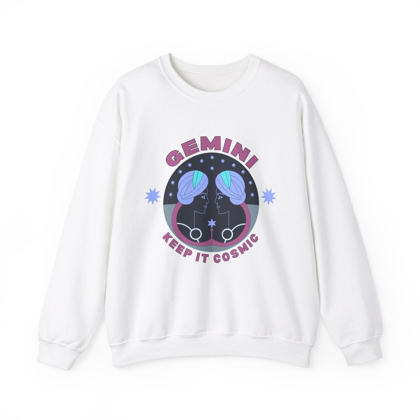 Keep It Cosmic - Retro Star Sign Astro Sweatshirt | Gemini