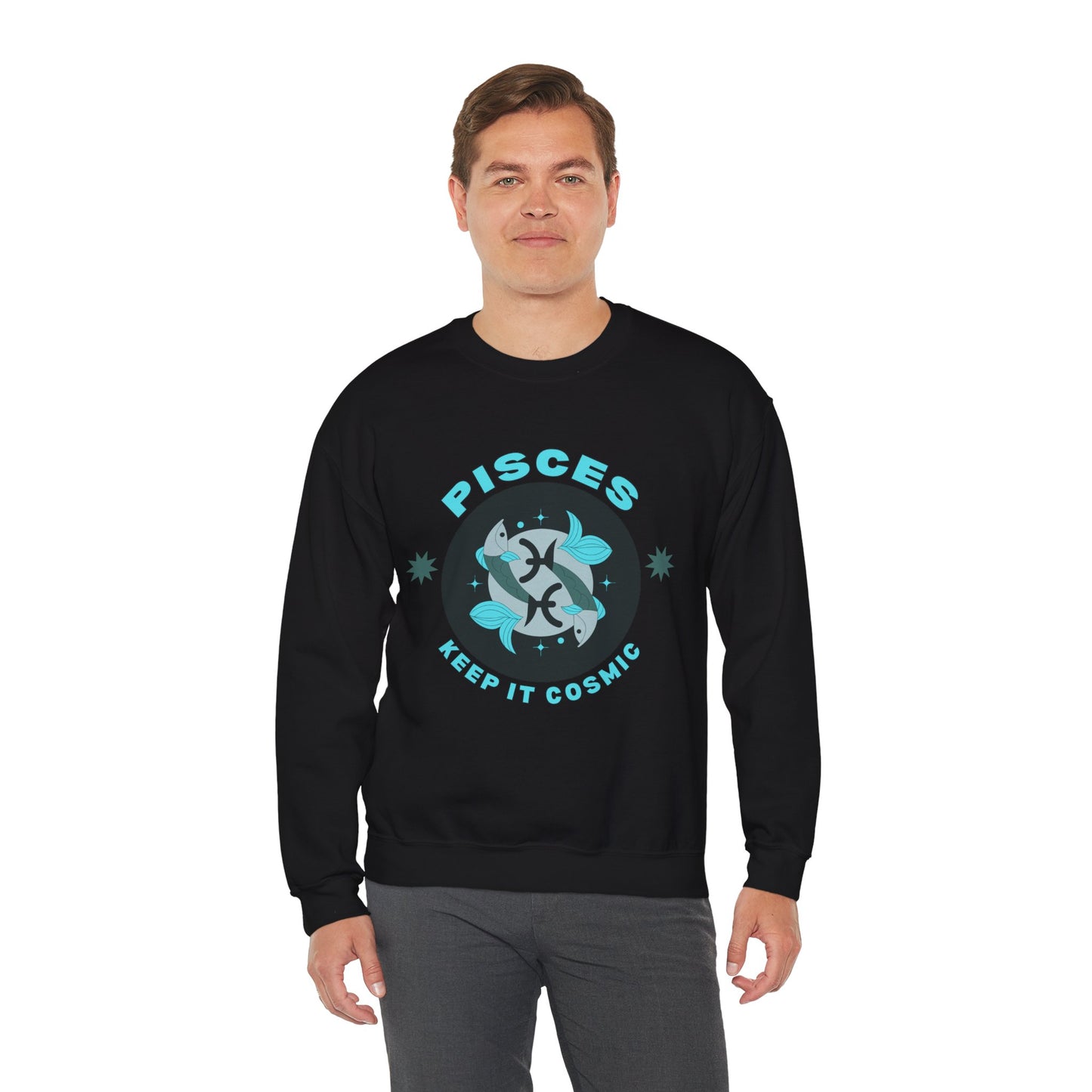 Keep It Cosmic - Retro Star Sign Astro Sweatshirt | Pisces
