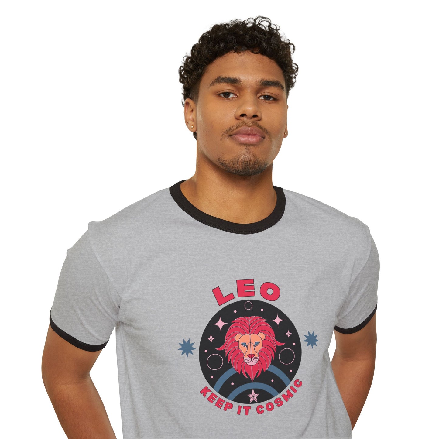 Keep it Cosmic Astrology Retro Ringer Tee — Leo Zodiac T-Shirt