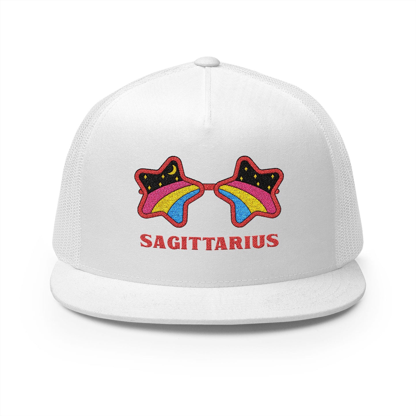 Retro Zodiac Sign Trucker Hat — Sagittarius