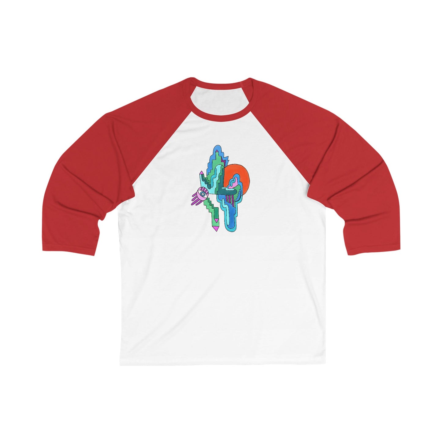 Solar Witness | Unisex Abstract Art Baseball Tee