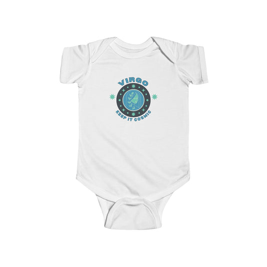 Virgo Baby Onesie | Keep it Cosmic Zodiac Cotton Bodysuit for Babies 0-24M