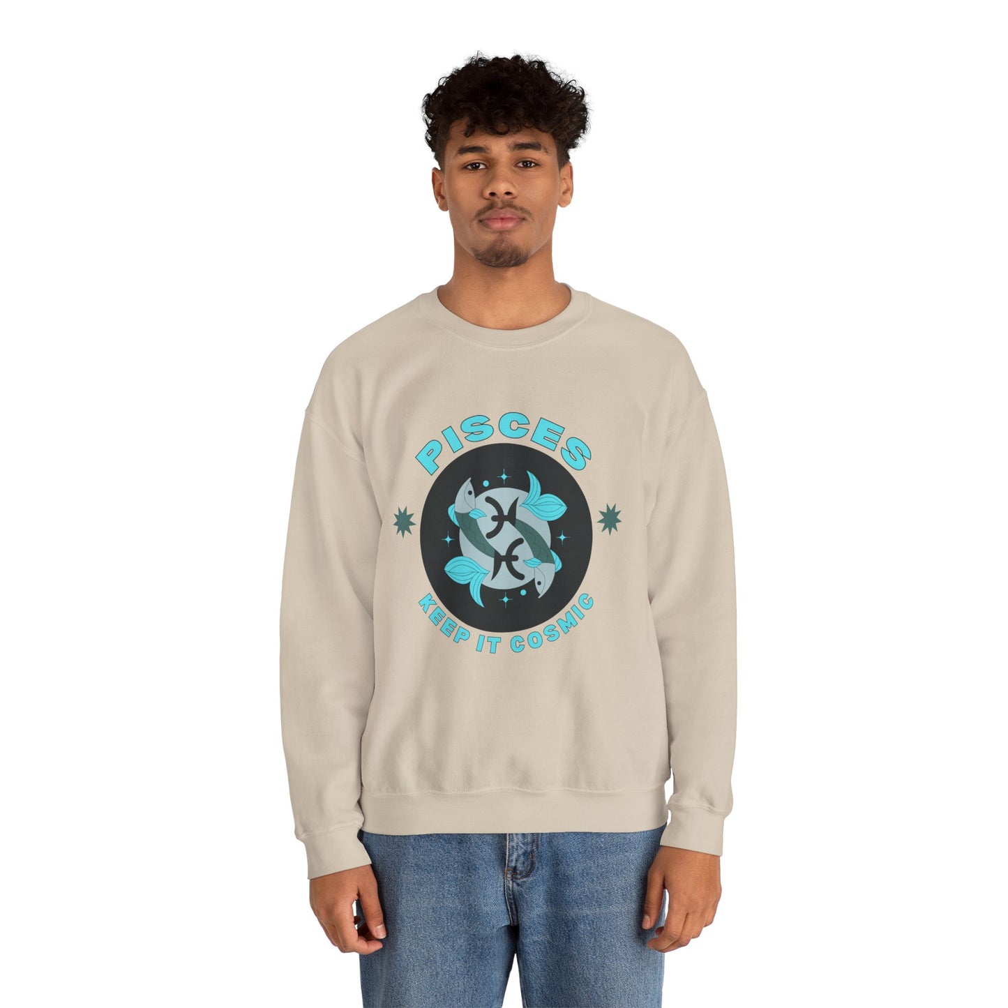 Keep It Cosmic - Retro Star Sign Astro Sweatshirt | Pisces