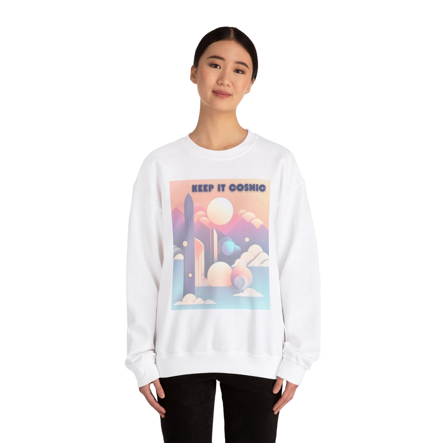 Pastel Cosmos Celestial Aesthetic Sweatshirt – Keep It Cosmic Crewneck