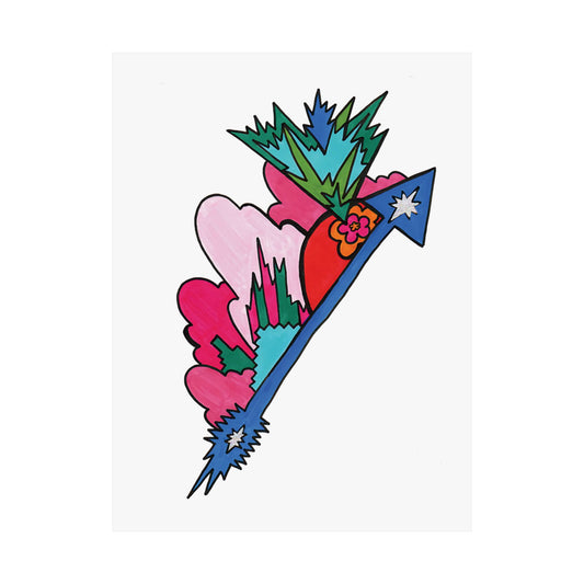 Blossom Arrow Abstract Art Print