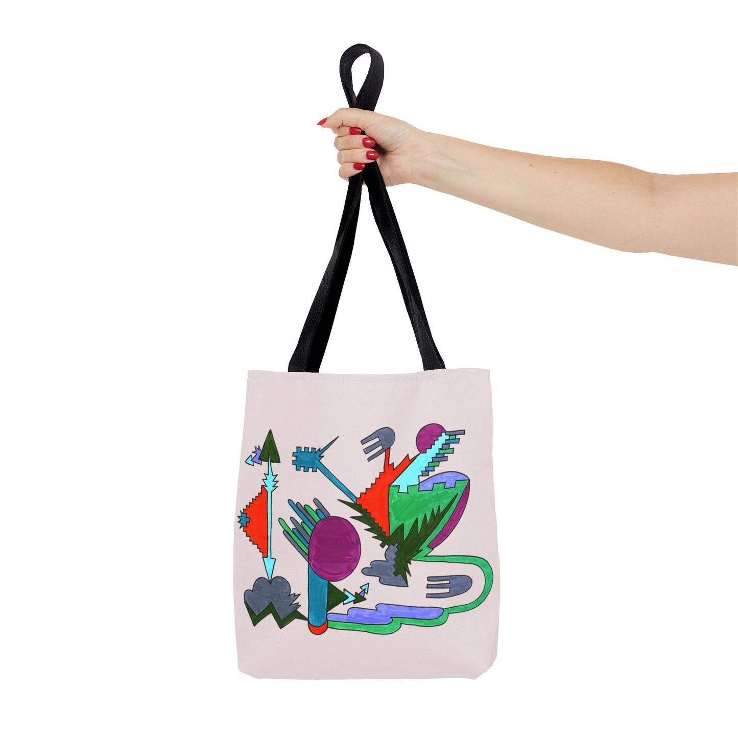 Directional Code | Abstract Glyph Tote Bag (3 Sizes)