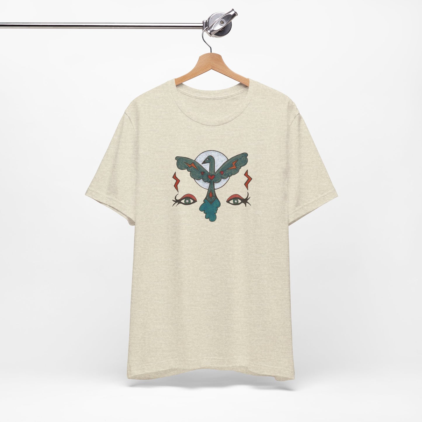 Feel to See Moon T-Shirt Tee | Esoteric Eyes Cosmic Art Tee (Unisex)