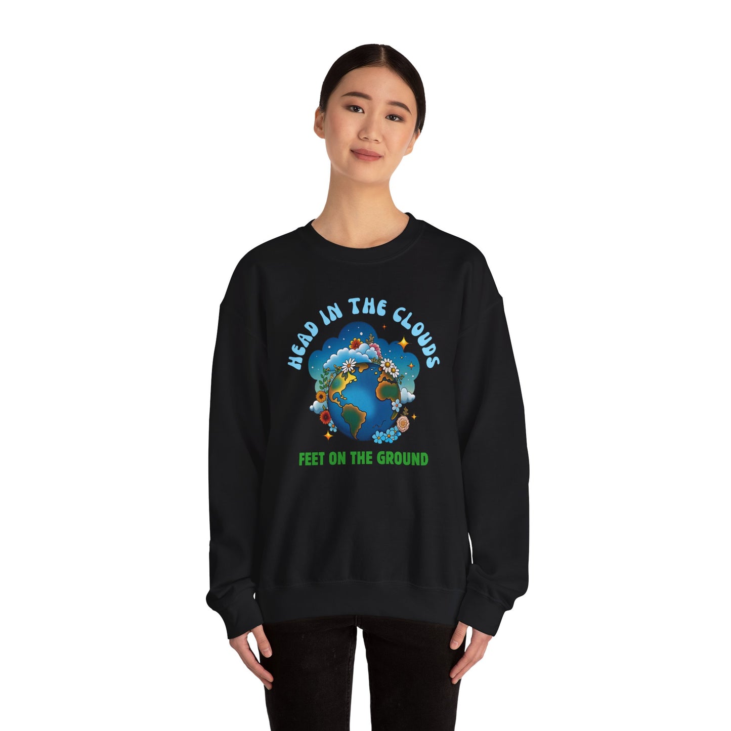 Grounded Dreamer | Earthy Edition – Eco Retro Sweatshirt in Deep Tones
