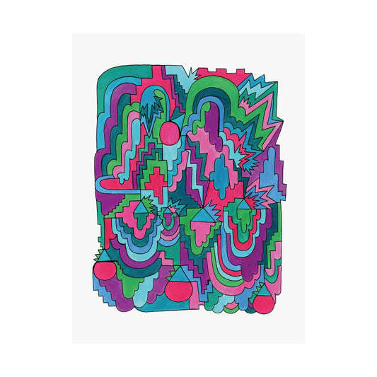 Maxed Out Abstract Maximalist Art print