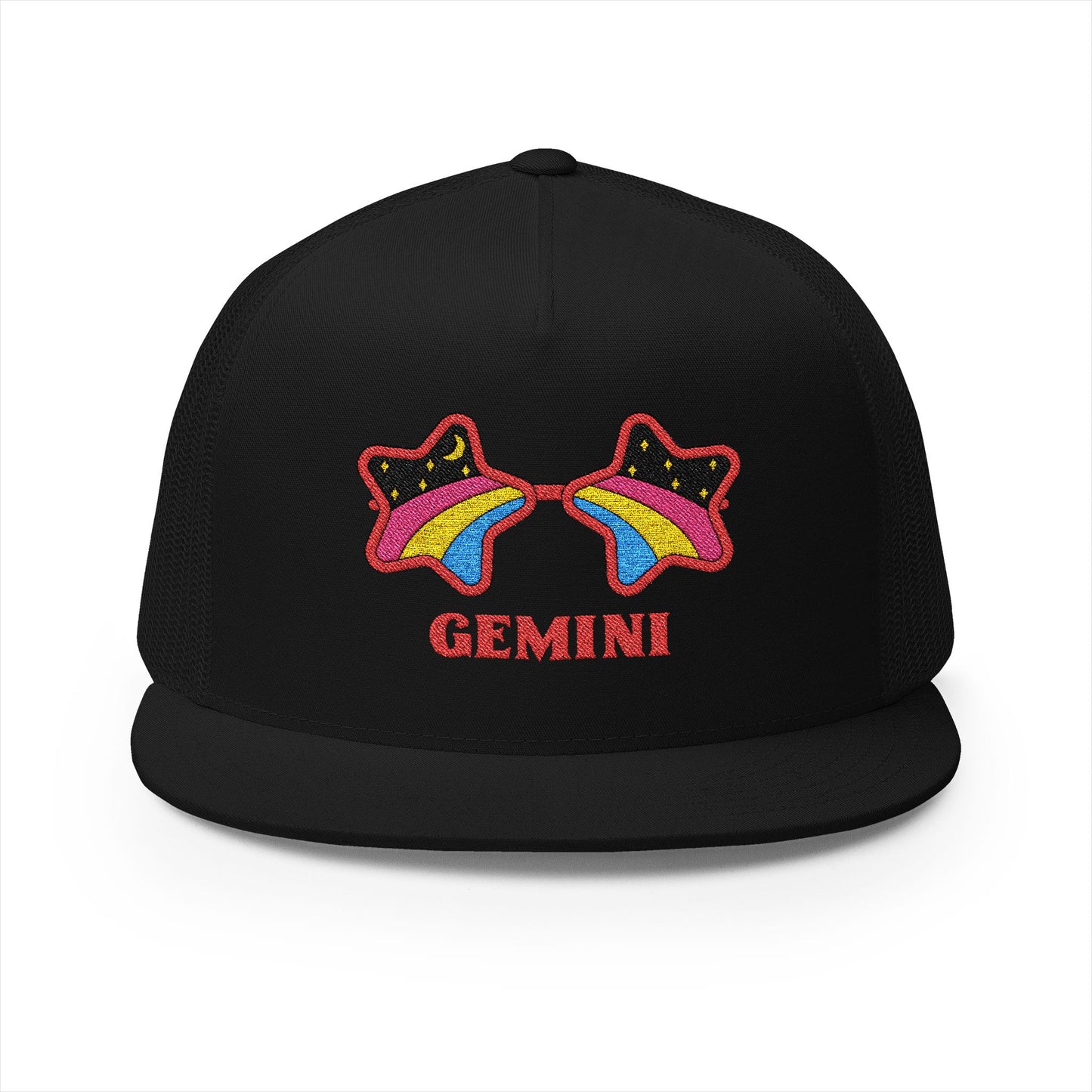 Retro Zodiac Sign Trucker Hat — Gemini