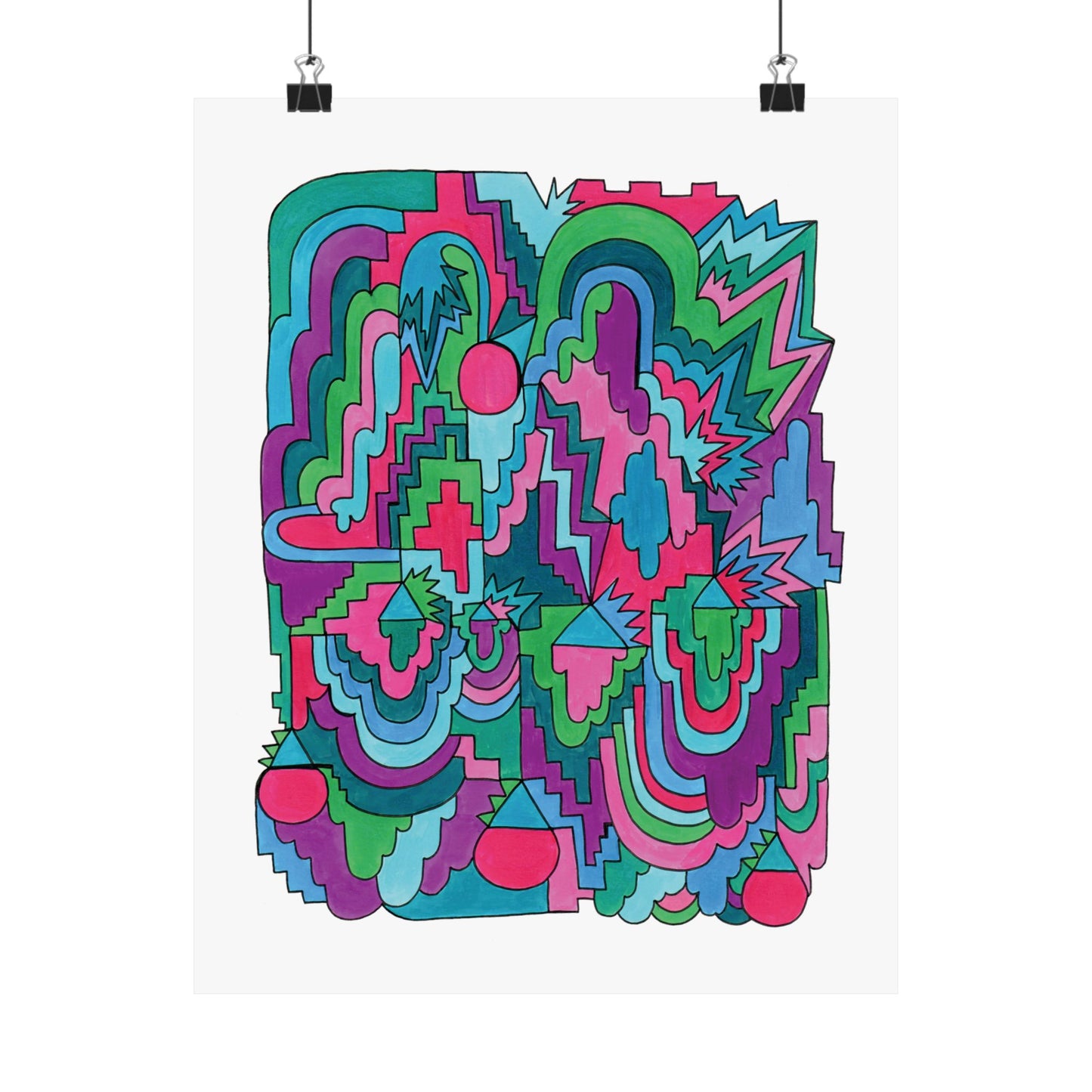Maxed Out Abstract Maximalist Art print