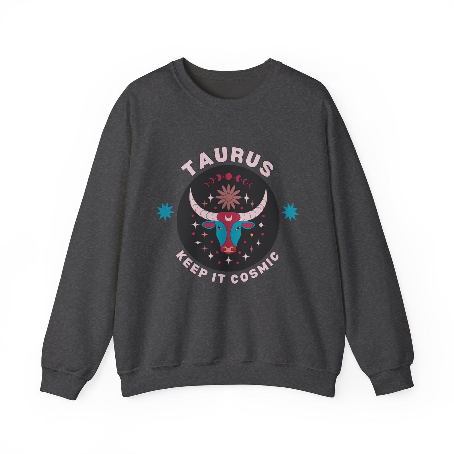 Keep It Cosmic - Retro Star Sign Astro Sweatshirt | Taurus