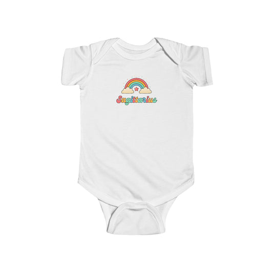 Cosmic Cutie Sagittarius Zodiac Onesie | Astrology Cotton Baby Bodysuit