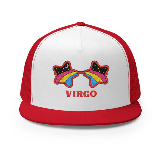 Retro Zodiac Sign Trucker Hat — Virgo