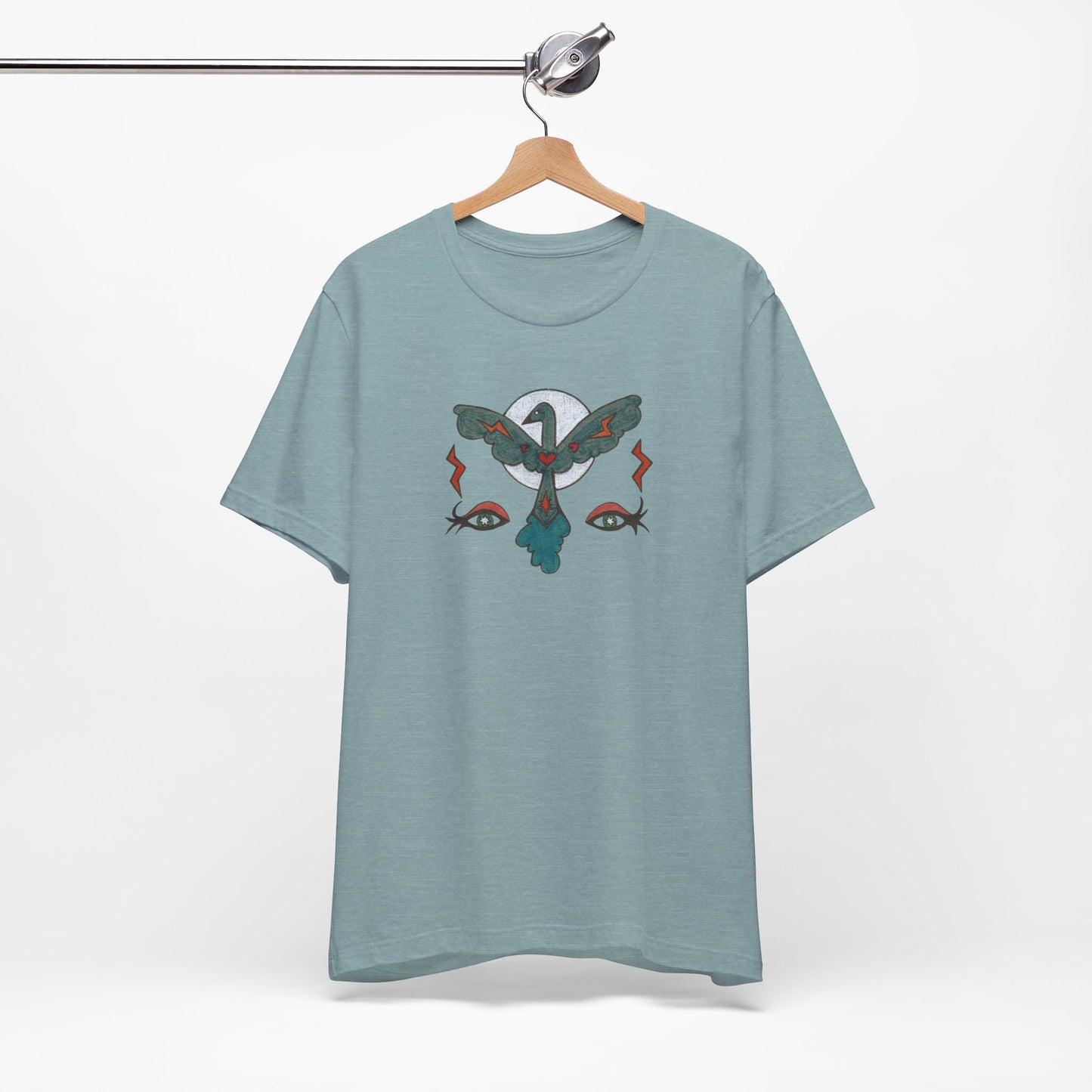 Feel to See Moon T-Shirt Tee | Esoteric Eyes Cosmic Art Tee (Unisex)