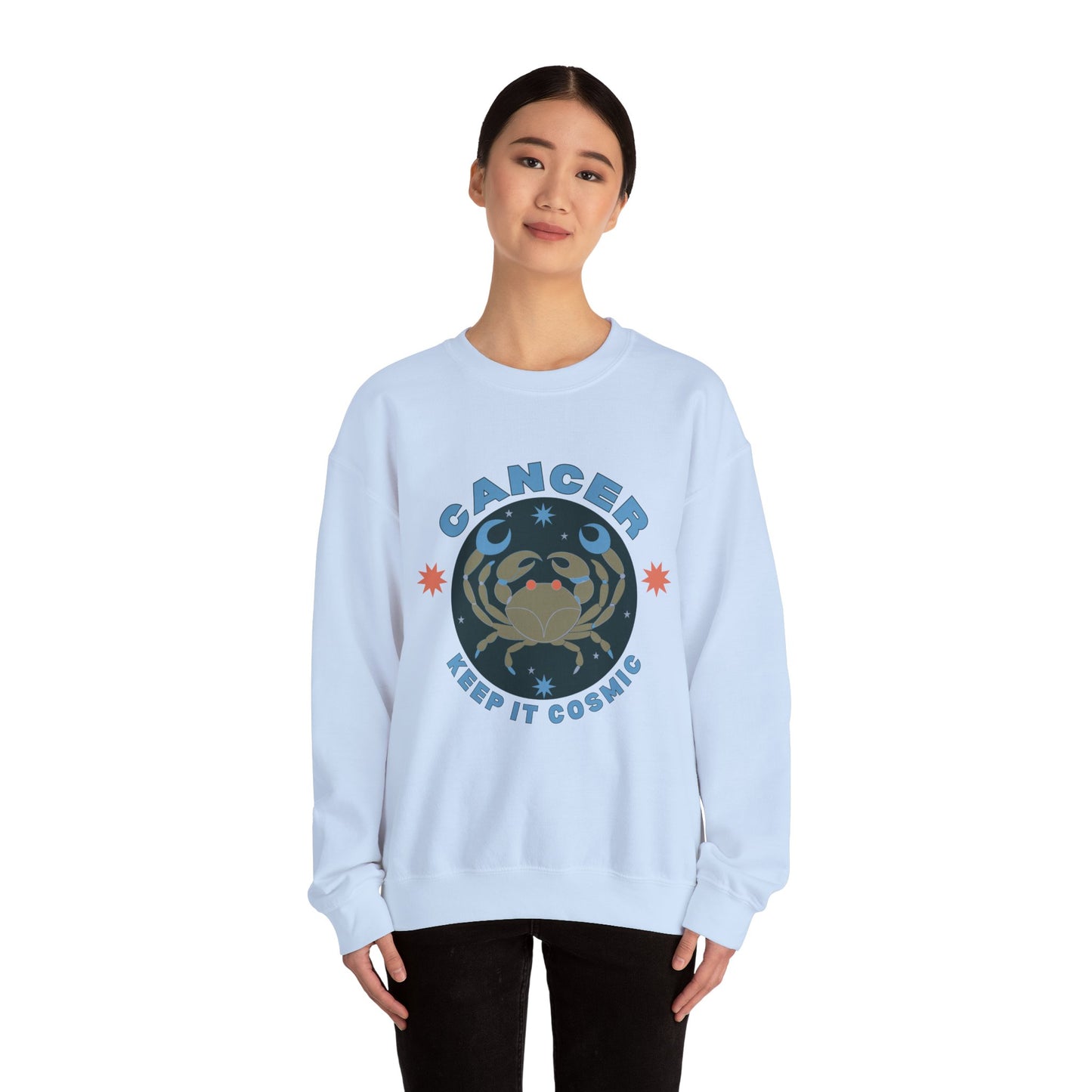 Keep It Cosmic - Retro Star Sign Astro Sweatshirt | Cancer