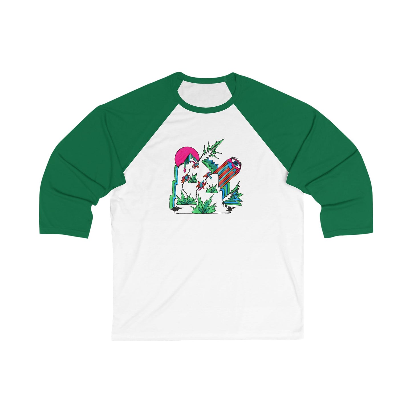 Wild Eye | Unisex Abstract Art Baseball Tee