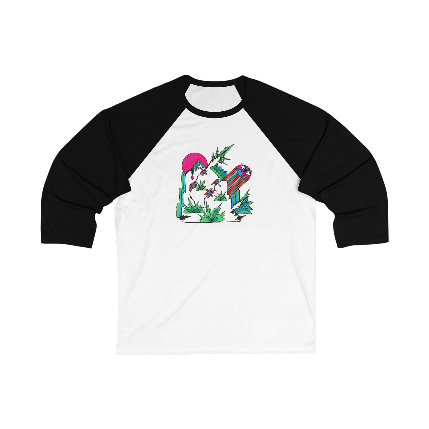 Wild Eye | Unisex Abstract Art Baseball Tee