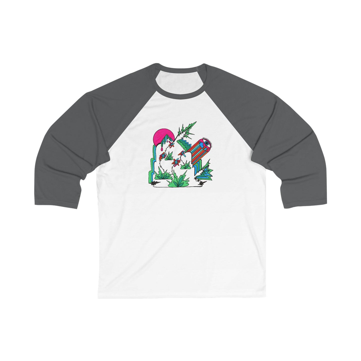 Wild Eye | Unisex Abstract Art Baseball Tee