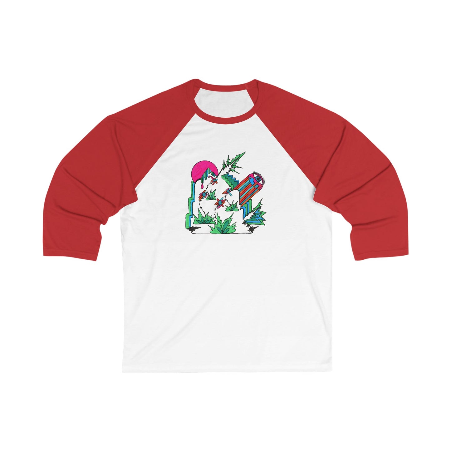 Wild Eye | Unisex Abstract Art Baseball Tee
