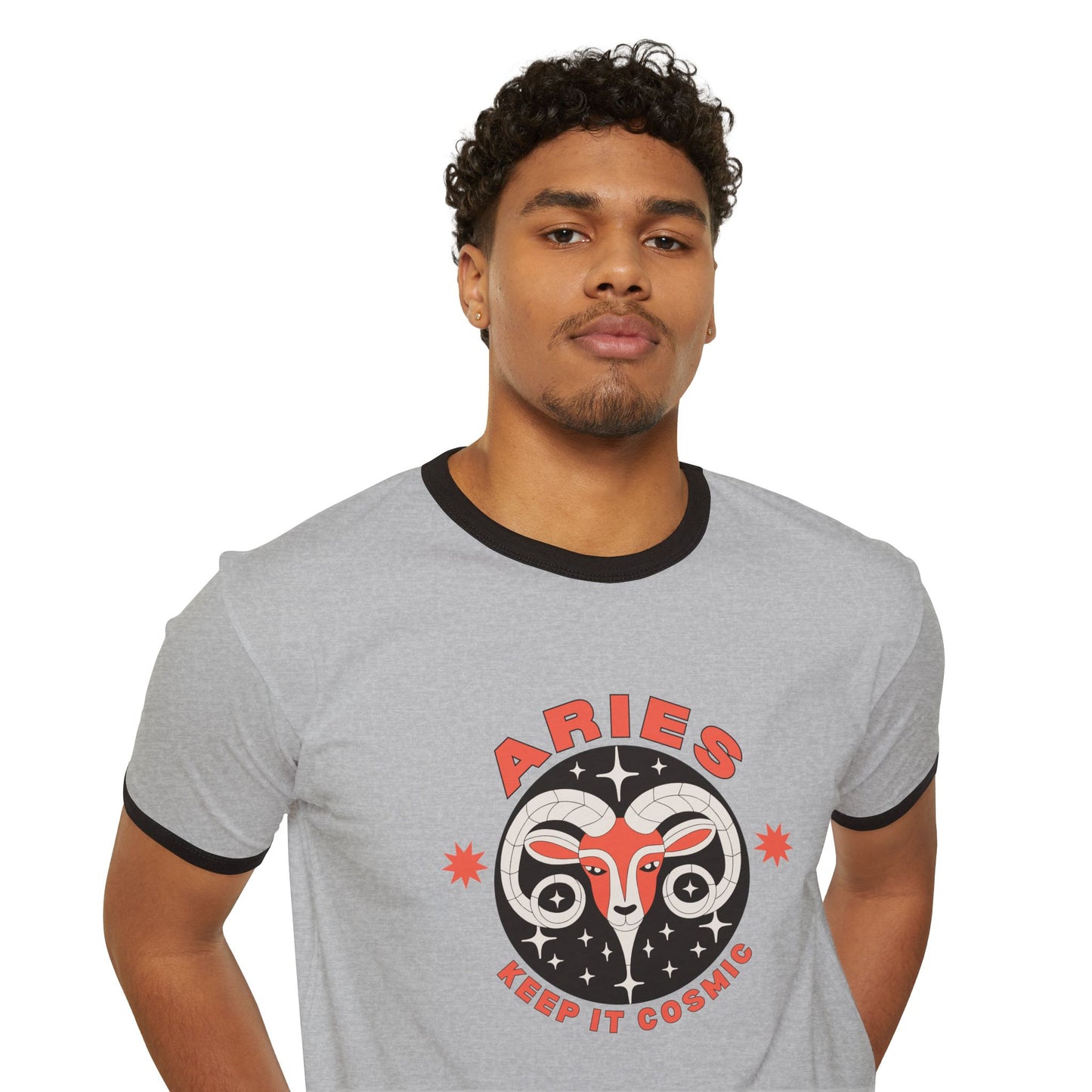 Keep it Cosmic Astrology Retro Ringer Tee — Aries Zodiac T-Shirt