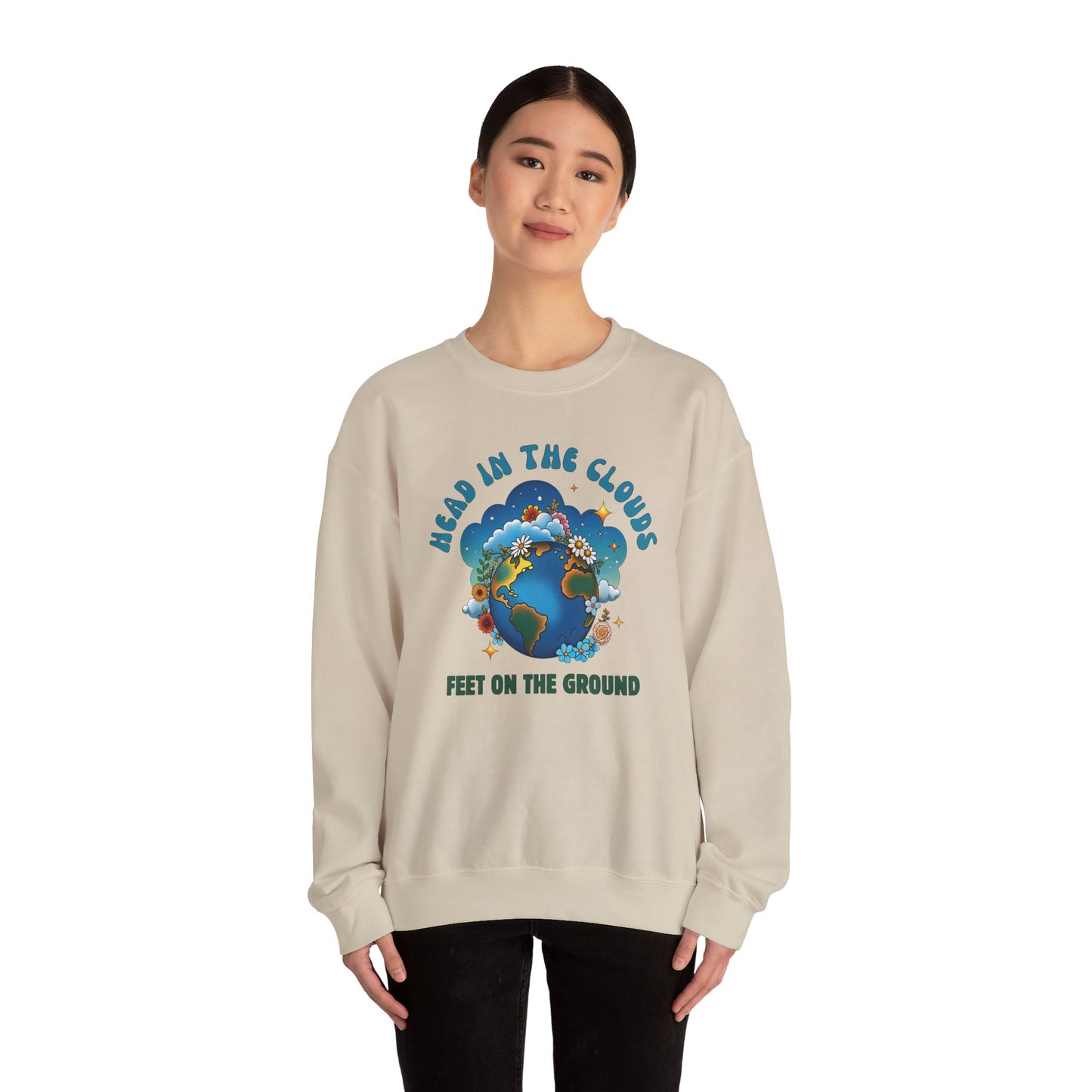 Grounded Dreamer | Airy Edition – Retro Dreamy Sweatshirt in Soft Hues