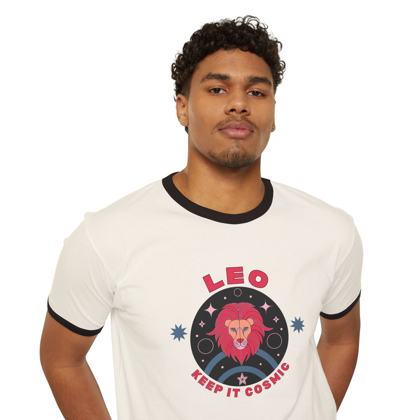 Keep it Cosmic Astrology Retro Ringer Tee — Leo Zodiac T-Shirt