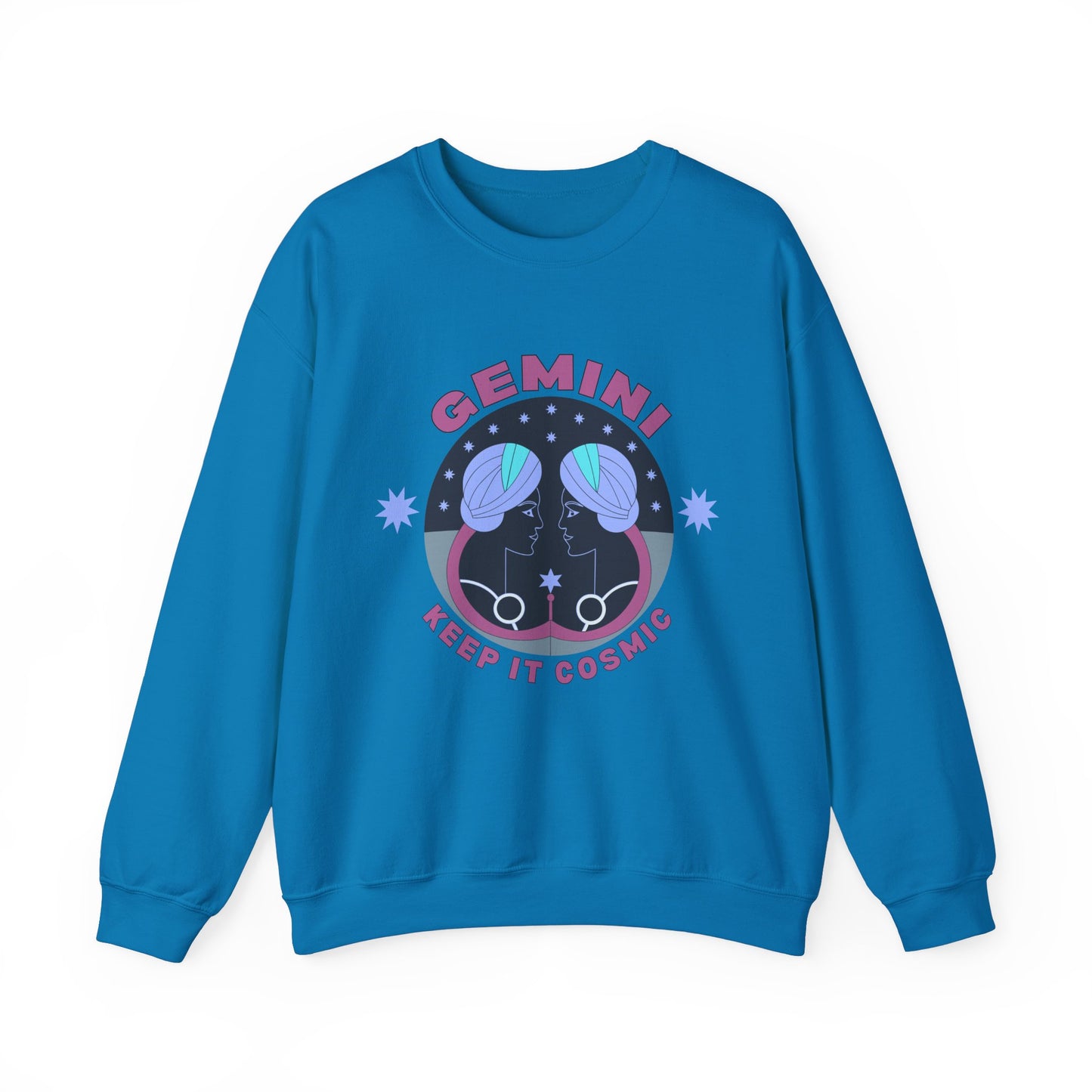Keep It Cosmic - Retro Star Sign Astro Sweatshirt | Gemini