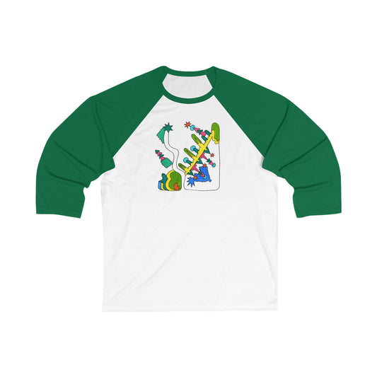 Wild Circuit | Unisex Abstract Art Baseball Tee