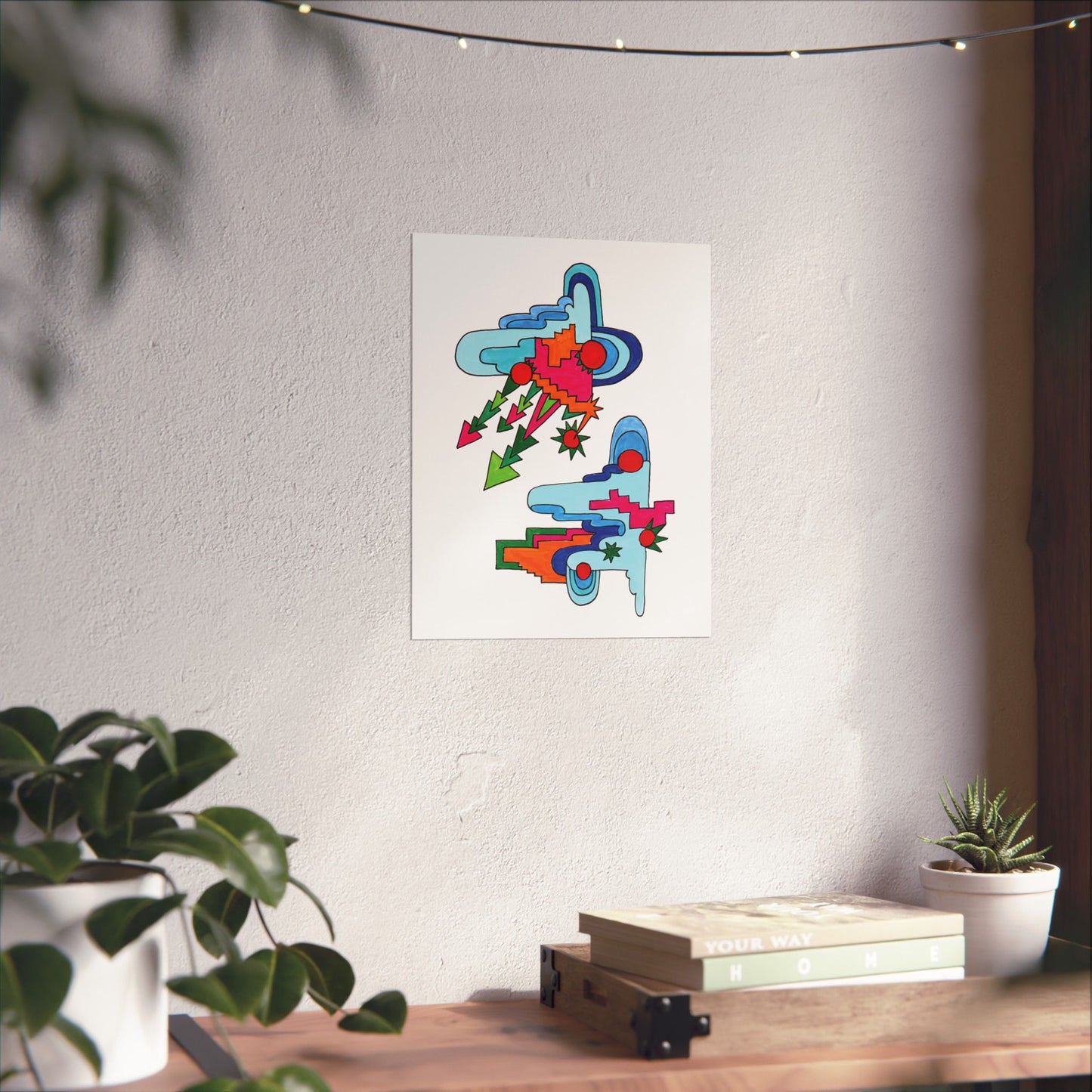 Cloud Split Abstract Art Print