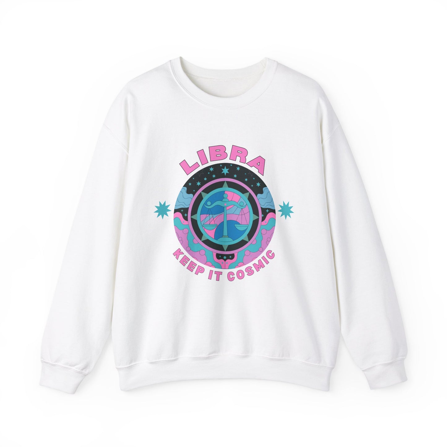 Keep It Cosmic - Retro Star Sign Astro Sweatshirt | Libra