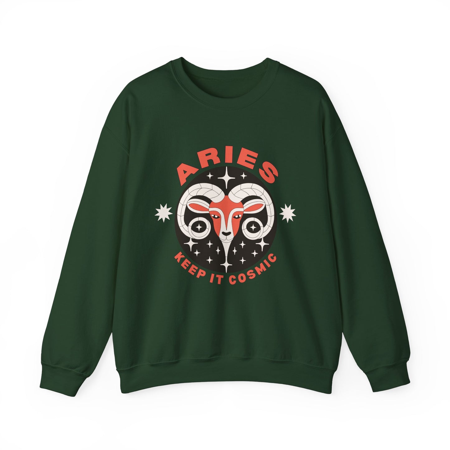 Keep It Cosmic - Retro Star Sign Astro Sweatshirt | Aries