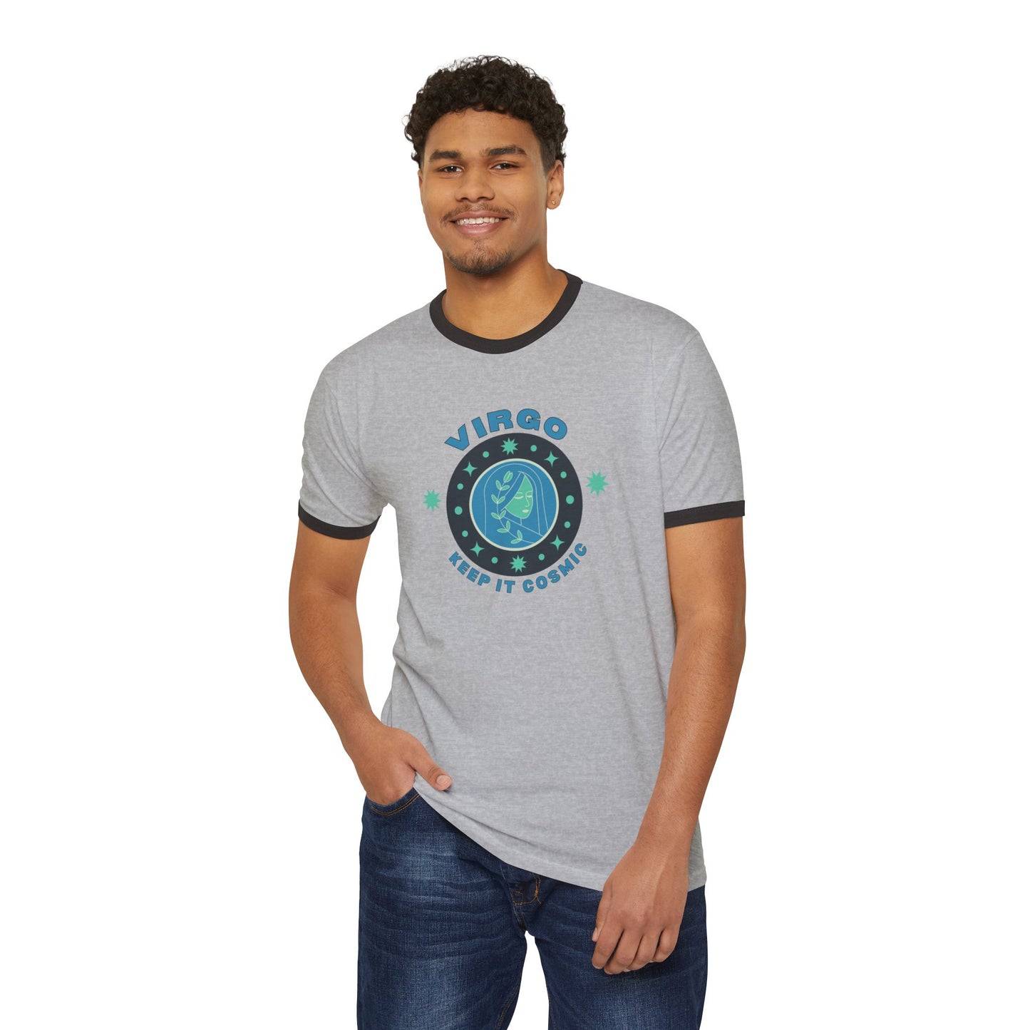 Keep it Cosmic Astrology Retro Ringer Tee — Virgo Zodiac T-Shirt