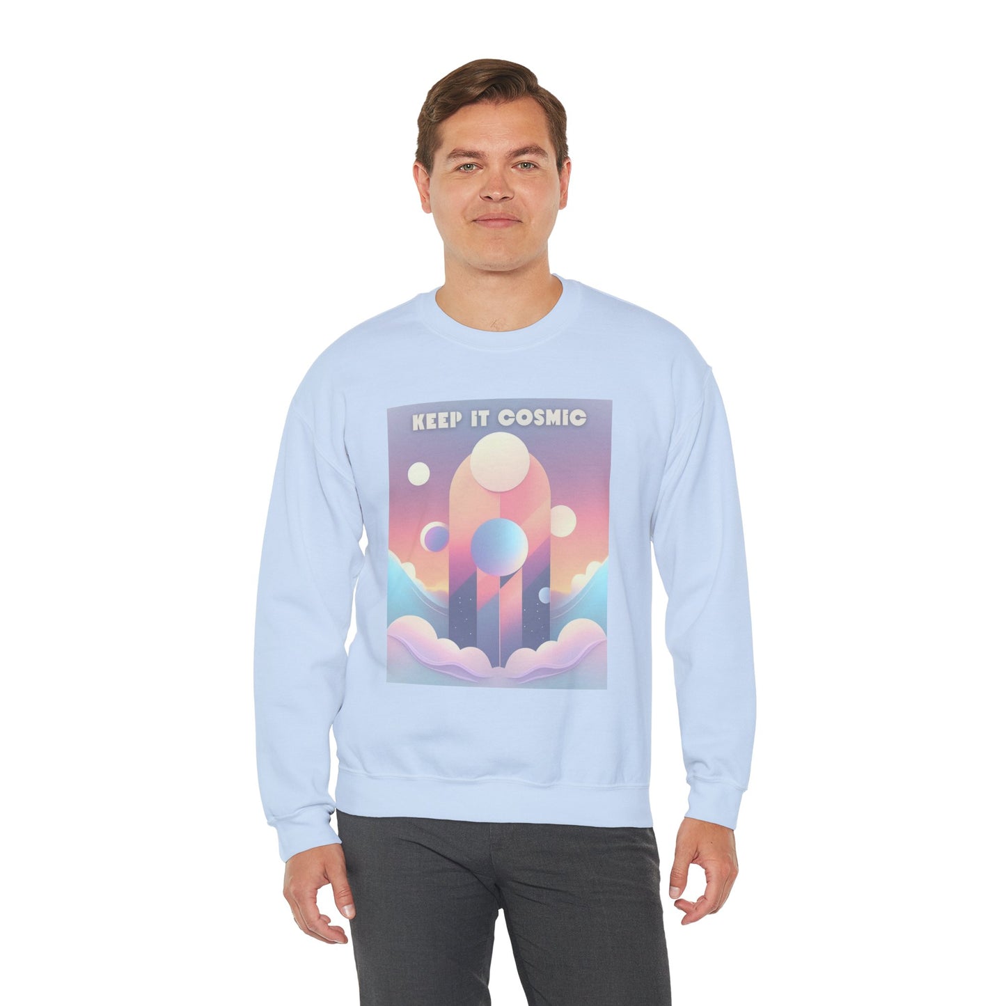 Pastel Cosmos Sweatshirt – Keep It Cosmic Celestial Aesthetic Crewneck