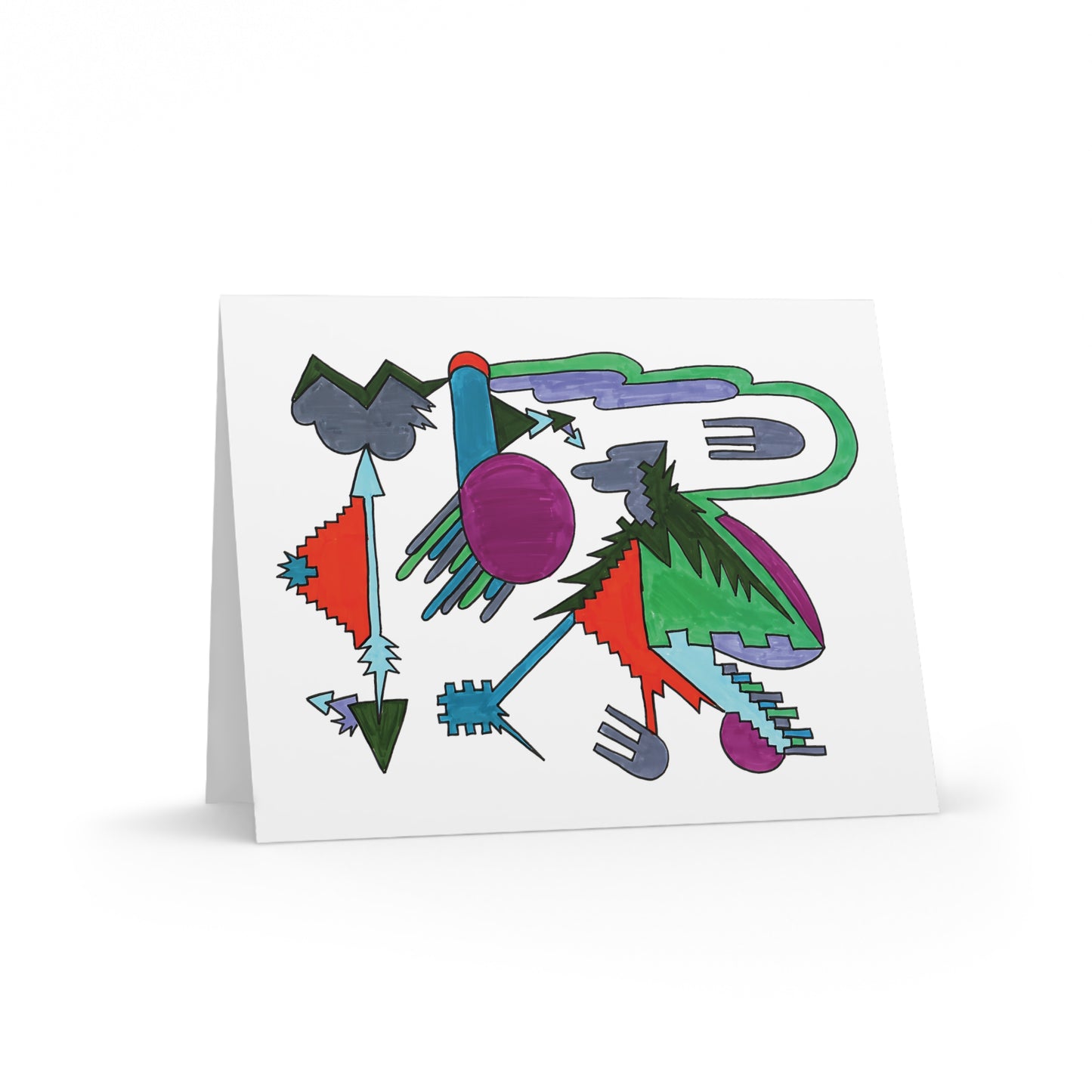Directional Code greeting card horizontal view – Mystic Quarterly